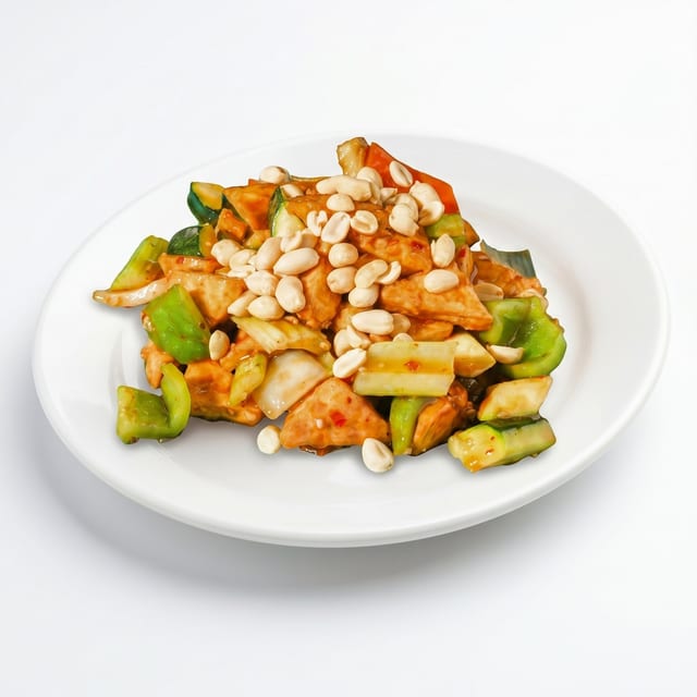 Kung Pao Fried Tofu.
